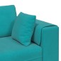 vidaXL Divano in Velluto con cuscino con cuscino 3 pcs Turchese 208 cm Velluto vidaXL Divano in Velluto con cuscino con cuscino 3 pcs Turchese 208 cm Velluto