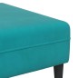 vidaXL Divano in Velluto con cuscino con cuscino 3 pcs Turchese 208 cm Velluto vidaXL Divano in Velluto con cuscino con cuscino 3 pcs Turchese 208 cm Velluto
