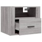 Comodini a Muro 2 pz Grigio Sonoma 50x36x40 cm Comodini a Muro 2 pz Grigio Sonoma 50x36x40 cm