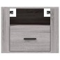 Comodini a Muro 2 pz Grigio Sonoma 50x36x40 cm Comodini a Muro 2 pz Grigio Sonoma 50x36x40 cm