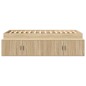 vidaXL Struttura Letto Rovere Sonoma 100x200 cm vidaXL Struttura Letto Rovere Sonoma 100x200 cm
