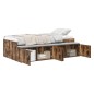 vidaXL Struttura Letto Rovere Affumicato 100x200 cm vidaXL Struttura Letto Rovere Affumicato 100x200 cm