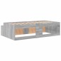 vidaXL Struttura Letto Grigia Sonoma 100x200 cm