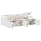 vidaXL Struttura Letto con Magazzino Bianca 90x200 cm vidaXL Struttura Letto con Magazzino Bianca 90x200 cm