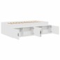 vidaXL Struttura Letto con Magazzino Bianca 90x200 cm vidaXL Struttura Letto con Magazzino Bianca 90x200 cm