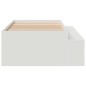 vidaXL Struttura Letto con Magazzino Bianca 90x200 cm vidaXL Struttura Letto con Magazzino Bianca 90x200 cm