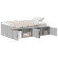 vidaXL Struttura letto Grigio sonoma 90x200 cm vidaXL Struttura letto Grigio sonoma 90x200 cm