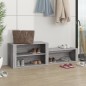 Scarpiera Grigio Sonoma 150x35x45 cm in Legno Multistrato Scarpiera Grigio Sonoma 150x35x45 cm in Legno Multistrato
