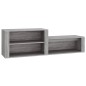 Scarpiera Grigio Sonoma 150x35x45 cm in Legno Multistrato Scarpiera Grigio Sonoma 150x35x45 cm in Legno Multistrato