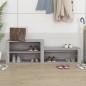 Scarpiera Grigio Sonoma 150x35x45 cm in Legno Multistrato Scarpiera Grigio Sonoma 150x35x45 cm in Legno Multistrato