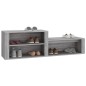 Scarpiera Grigio Sonoma 150x35x45 cm in Legno Multistrato Scarpiera Grigio Sonoma 150x35x45 cm in Legno Multistrato