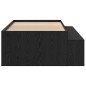vidaXL Struttura Letto Quercia Nera 80x200 cm vidaXL Struttura Letto Quercia Nera 80x200 cm
