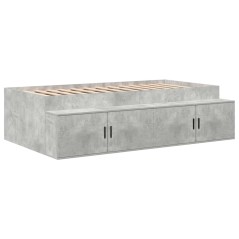 vidaXL Struttura Letto Grigio Cemento 80x200 cm