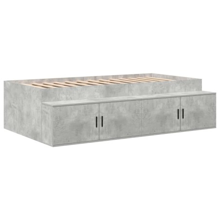 vidaXL Struttura Letto Grigio Cemento 80x200 cm