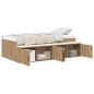 vidaXL Letto Contenitore Quercia Artigianale 80x200 cm vidaXL Letto Contenitore Quercia Artigianale 80x200 cm