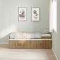 vidaXL Letto Contenitore Quercia Artigianale 80x200 cm vidaXL Letto Contenitore Quercia Artigianale 80x200 cm
