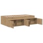 vidaXL Letto Contenitore Quercia Artigianale 80x200 cm vidaXL Letto Contenitore Quercia Artigianale 80x200 cm