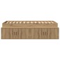 vidaXL Letto Contenitore Quercia Artigianale 80x200 cm vidaXL Letto Contenitore Quercia Artigianale 80x200 cm