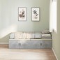 vidaXL Struttura Letto Grigio Cemento 90x190 cm vidaXL Struttura Letto Grigio Cemento 90x190 cm