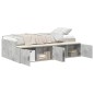 vidaXL Struttura Letto Grigio Cemento 90x190 cm vidaXL Struttura Letto Grigio Cemento 90x190 cm
