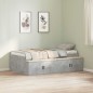 vidaXL Struttura Letto Grigio Cemento 90x190 cm vidaXL Struttura Letto Grigio Cemento 90x190 cm