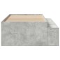 vidaXL Struttura Letto Grigio Cemento 90x190 cm vidaXL Struttura Letto Grigio Cemento 90x190 cm