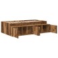 vidaXL Struttura letto contenitore Legno invecchiato 90x190 cm