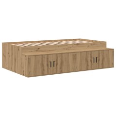 vidaXL Letto Rovere Artigianale 90x190 cm