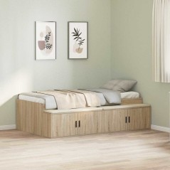 vidaXL Rete contenitore Rovere Sonoma 75x190 cm
