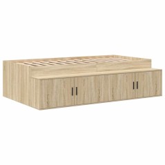 vidaXL Rete contenitore Rovere Sonoma 75x190 cm