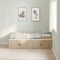 vidaXL Rete contenitore Rovere Sonoma 75x190 cm vidaXL Rete contenitore Rovere Sonoma 75x190 cm