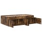 vidaXL Struttura letto Rovere Affumicato 75x190 cm