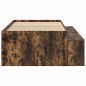 vidaXL Struttura letto Rovere Affumicato 75x190 cm