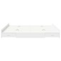 vidaXL Struttura letto con contenitore Bianco 200 x 200 cm