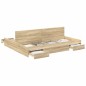 vidaXL Struttura letto con contenitore rovere sonoma 200 x 200 cm