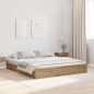 vidaXL Struttura letto con contenitore rovere artigianale 200 x 200 cm vidaXL Struttura letto con contenitore rovere artigianale 200 x 200 cm