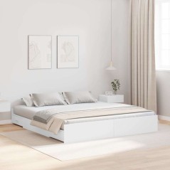 vidaXL Struttura letto con contenitore Bianco 180 x 200 cm