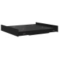 vidaXL Struttura letto con contenitore Rovere nero 180 x 200 cm