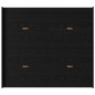 vidaXL Struttura letto con contenitore Rovere nero 180 x 200 cm