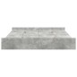 vidaXL Struttura letto con contenitore Grigio cemento 180 x 200 cm