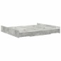 vidaXL Struttura letto con contenitore Grigio cemento 180 x 200 cm