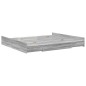 vidaXL Struttura letto con contenitore Grigio sonoma 180 x 200 cm