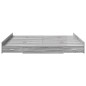 vidaXL Struttura letto con contenitore Grigio sonoma 180 x 200 cm