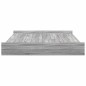 vidaXL Struttura letto con contenitore Grigio sonoma 180 x 200 cm