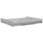 vidaXL Struttura letto con contenitore Grigio sonoma 180 x 200 cm