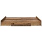 vidaXL Struttura letto con contenitore Legno vecchio 180 x 200 cm