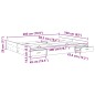vidaXL Struttura letto con contenitore rovere sonoma 160 x 200 cm vidaXL Struttura letto con contenitore rovere sonoma 160 x 200 cm