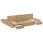 vidaXL Struttura letto con contenitore rovere artigianale 160 x 200 cm vidaXL Struttura letto con contenitore rovere artigianale 160 x 200 cm