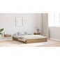 vidaXL Struttura letto con contenitore rovere artigianale 160 x 200 cm vidaXL Struttura letto con contenitore rovere artigianale 160 x 200 cm