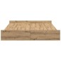 vidaXL Struttura letto con contenitore rovere artigianale 160 x 200 cm vidaXL Struttura letto con contenitore rovere artigianale 160 x 200 cm